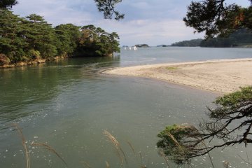 A sandy beach head