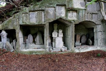 Old meditation caves and graves