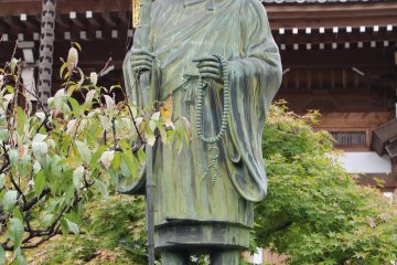 A Buddhist monk statue