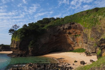 You'll even spend time at this magnificent place called Goryo Cliffs.
