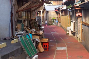 I loved seeing locals going about their business on these streets..