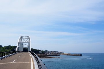 It's connected to Ojika Island by a bridge and can be reached in 30 minutes by bike from Ojika Ferry Terminal.