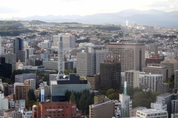 The view from the AER building