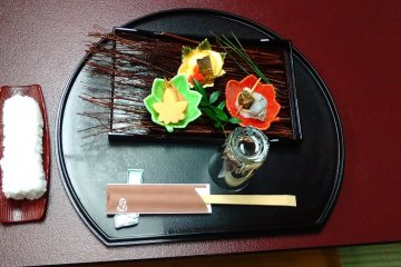 One of 11 dishes at Kaiseki in Kawagoe