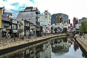Canal, vue sur Nakasu