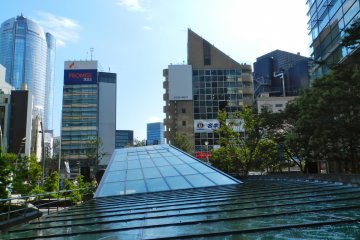 <p>The water feature from above...</p>