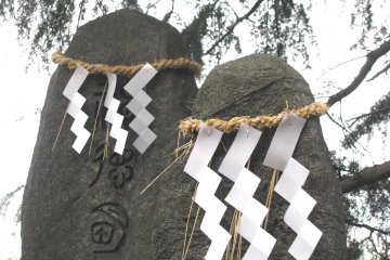 Gohei made of white paper is one of the main Shinto symbols