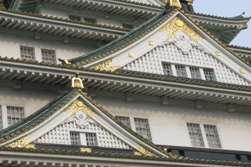 Fine decoration of Osaka Castle