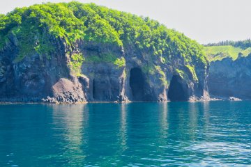 Beautiful rock formations along the coast