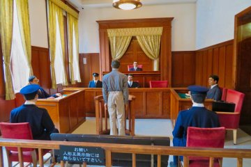 Restored Courtroom is sixt oldest in Japan