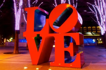 Shinjuku's iconic tribute to LOVE