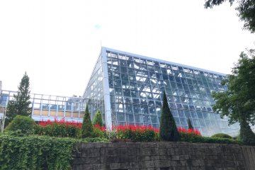 The first thing you notice at the park is the greenhouse