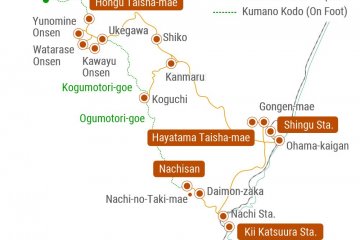 Kumano Kotsu bus map