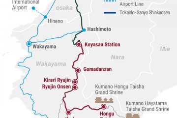 Wakayama transportation map