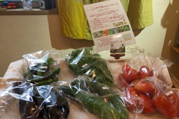 Organic produce by local farmers.