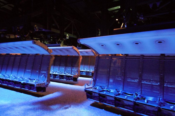 A look at the ride before the seats are raised up into the air