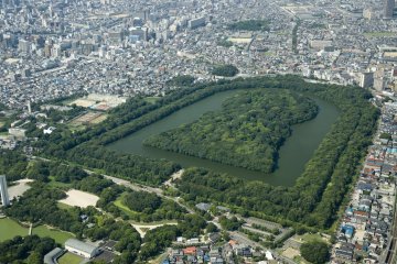 View of Mausoleum of Emperor Nintoku from the south