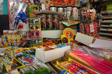 Summer night time is firework time in Japan