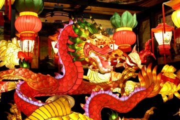 A close up shot of a dragon