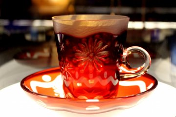 Carved glass work