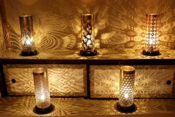 Laced lanterns give beautiful shadows