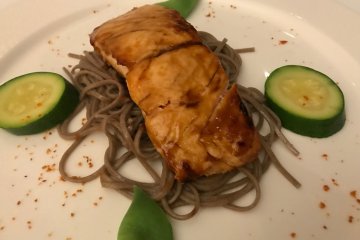Grilled Salmon room service