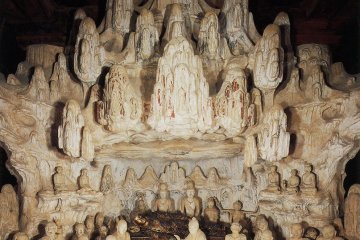 Nirvana scene from inside Pagoda