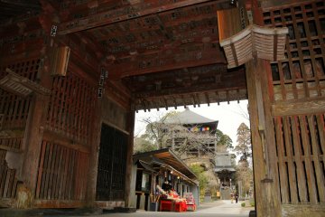 Through the gate and into the central compound
