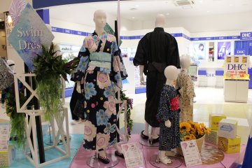 Yukata at a summer sale in AEON Mall