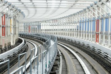 The Yurikamome Monorail track