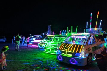 And now for something a little different – custom mod cars on display