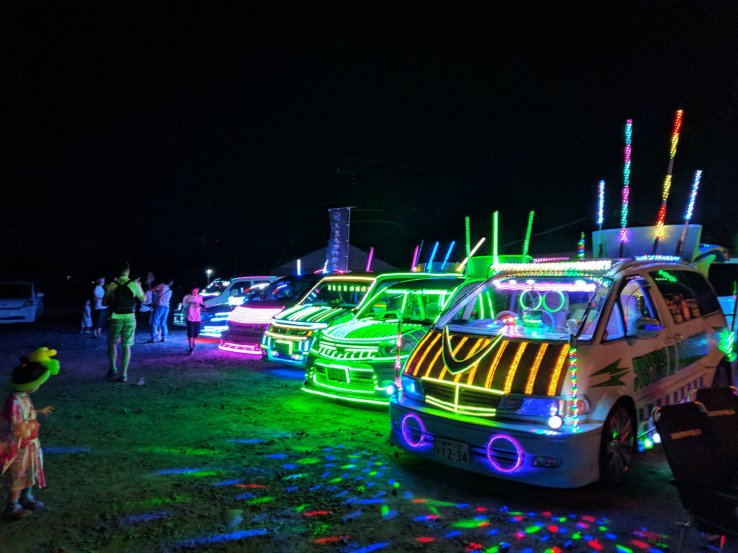 And now for something a little different – custom mod cars on display