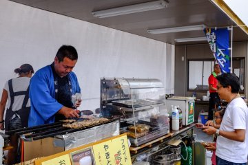 There was no shortage of fresh food available at the festival