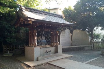 Water ablution well at Oji Shrine