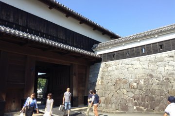 Walk through the Nishi-Ote Gate to pass through one set of outer walls.