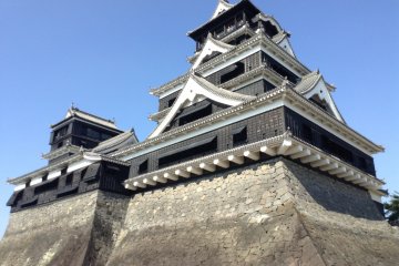 The two main towers of the castle. The castle is a symbol of the city, towering above modern day apartment buildings and high rises. The towers once held weapons, food, and elaborate rooms for entertaining or study.