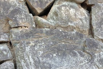 Many visitors think these rock depressions are results of the near two month bombardment the castle suffered and survived. In reality, the rocks became so hot during a three day fire just before the Seinan Rebellion (1877) that they began to crumble.