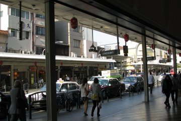 Gion's Shijo Street during the day