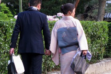 I came across more women than men in kimono