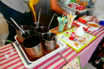 <p>Mempersiapkan untuk membuat parfait replika saya ( saya memilih untuk menghadiri kursus pembuatan parfait)</p>
