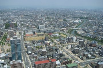 The central part of Hamamatsu is spacious