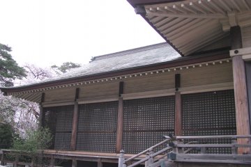 This shrine faces the museum