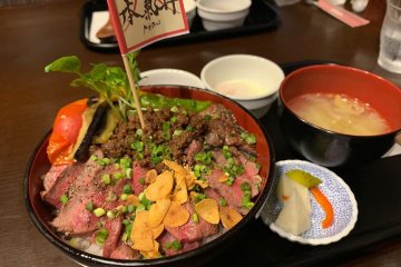 A meaty offering at Kukai Bistro, Minamiuonuma