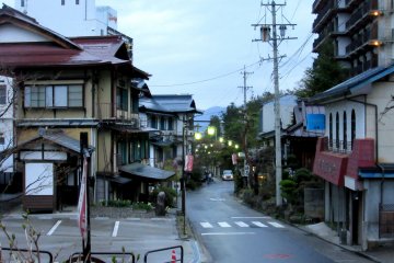 Yudanaka onsen night view