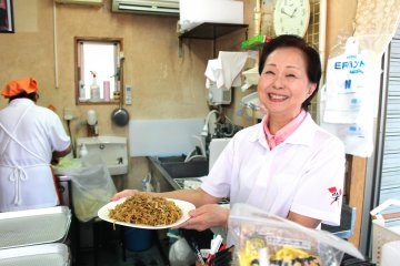 The yakisoba was very good yakisoba served by a very friendly lady!