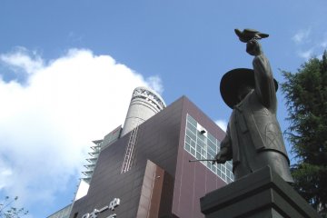 The monument to Tokugawa Ieyasu in Ryogoku