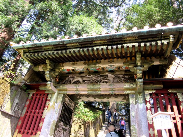 The gates leading to the tomb of Tokugawa Ieyasu