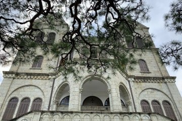 The Oya stone exterior of Matsugamine Catholic Church