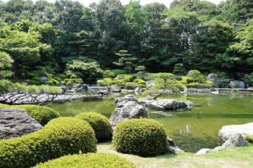 The large garden pond