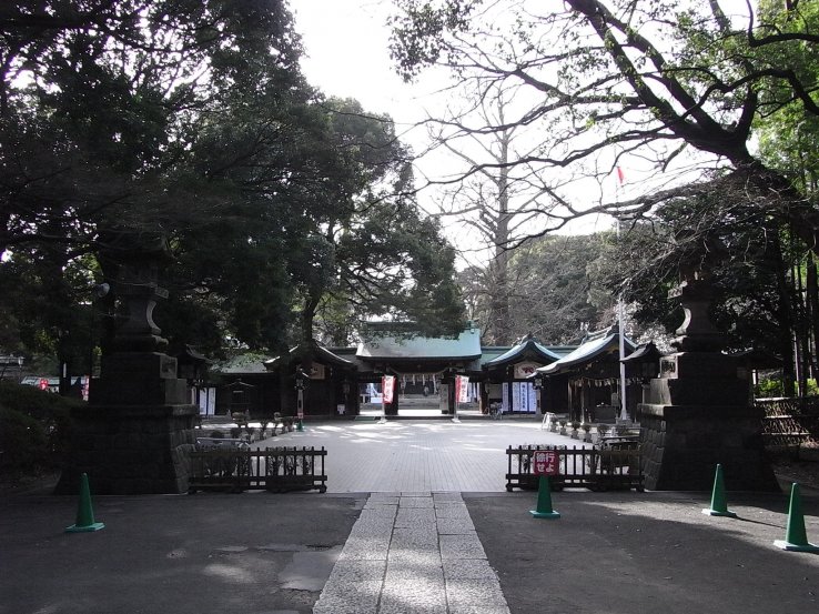 The grounds of the shrine complex